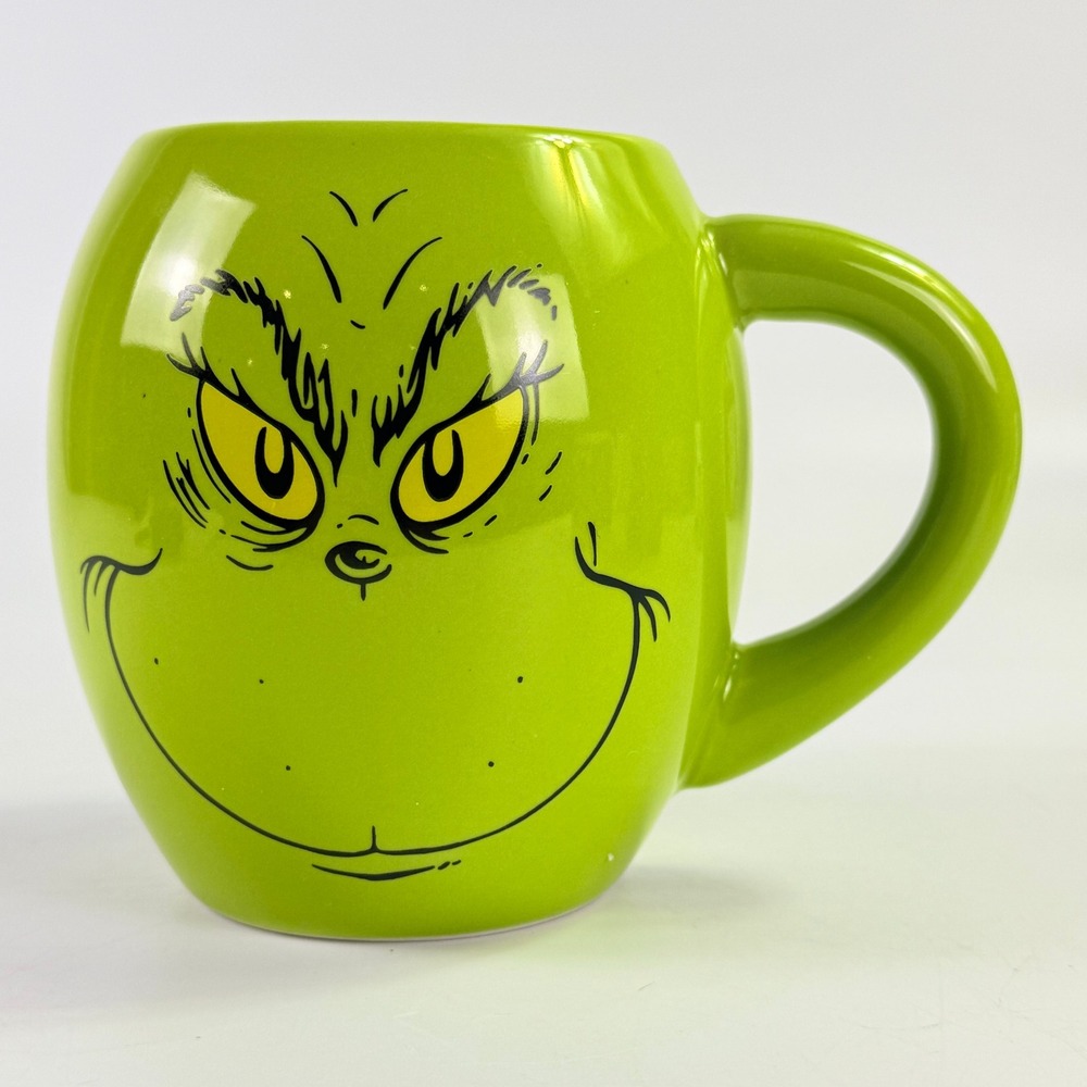 The Grinch Christmas Coffee Mug Green Excellent Merry Grinchmas Max Cindy Lou